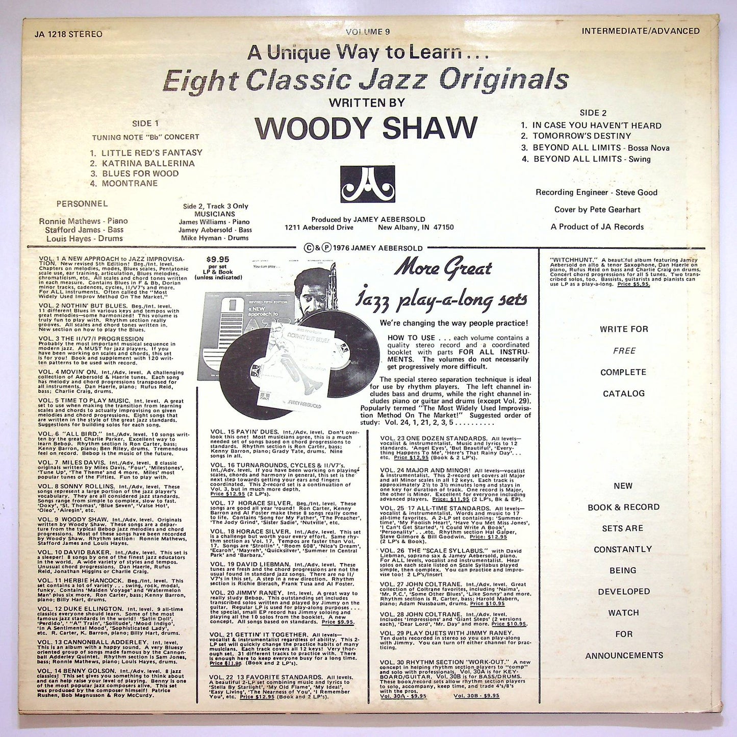 EBOND Jamey Aebersold - For You To Play... Woody Shaw Eight Vinile V066070