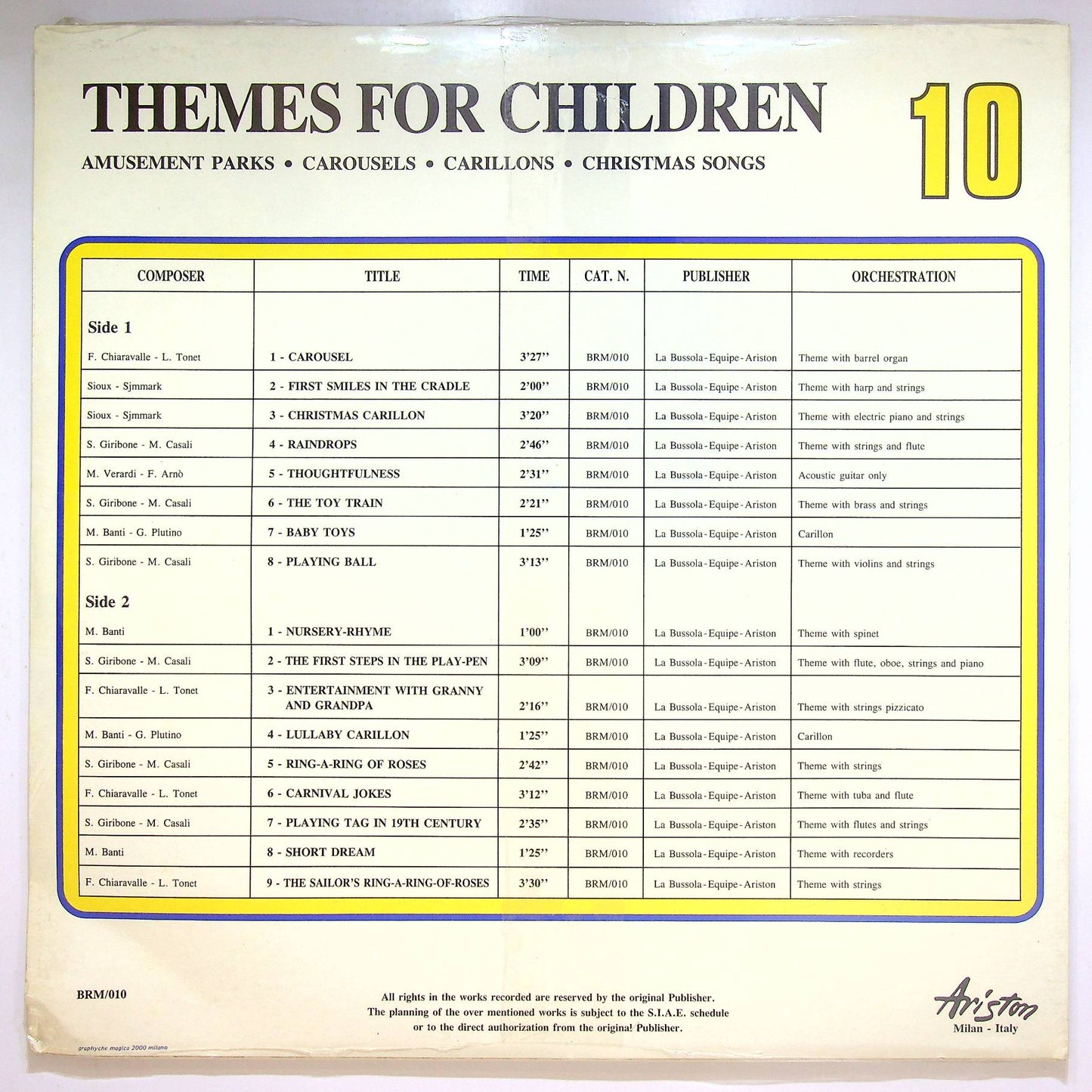EBOND Various - Themes For Children Vinile V066097