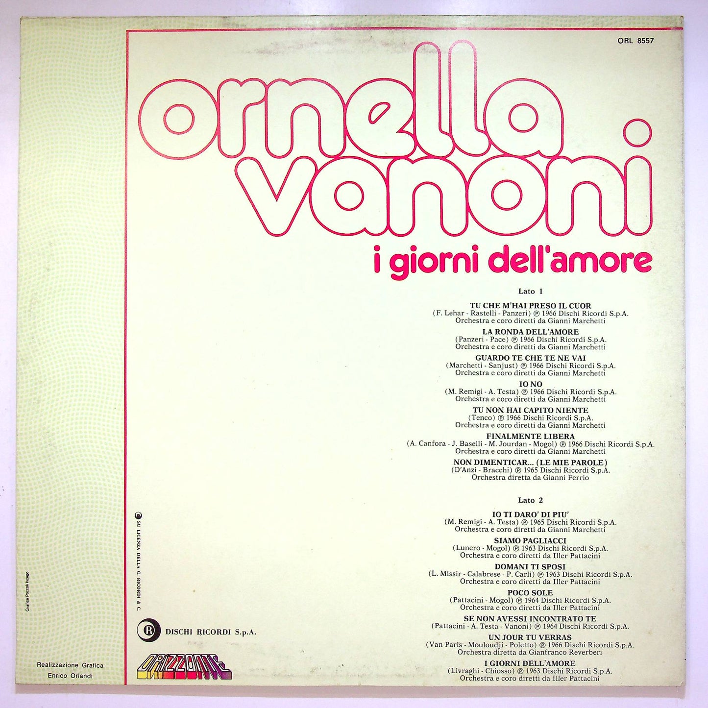 EBOND Ornella Vanoni - I Giorni Dell'Amore Vinile V066115