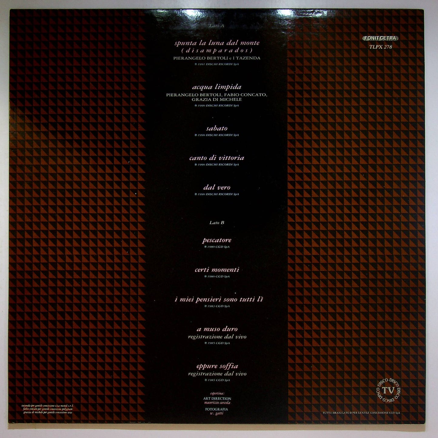 EBOND Pierangelo Bertoli - Spunta La Luna Dal Monte Vinile V067009