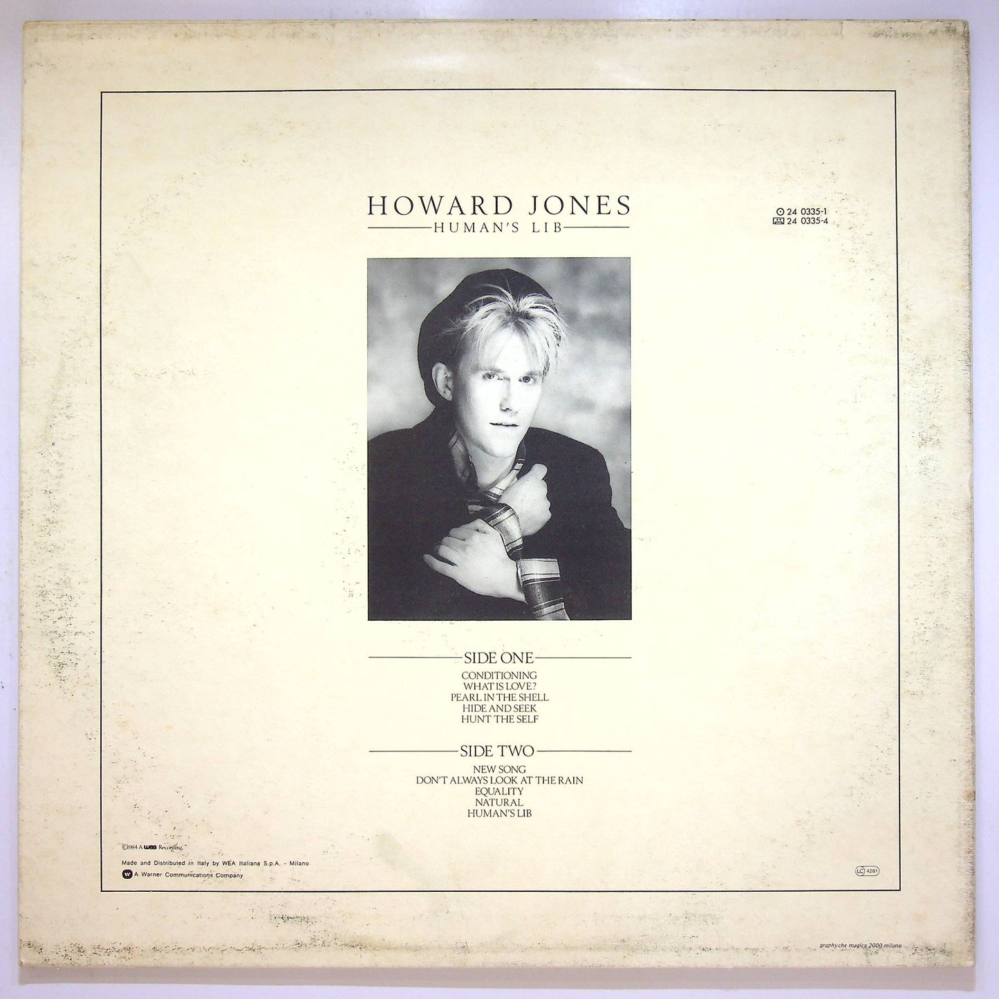 EBOND Howard Jones - Human's Lib Vinile V067022