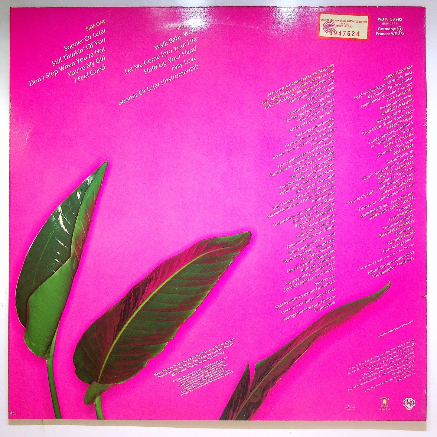 EBOND Larry Graham - Sooner Or Later Vinile V067046