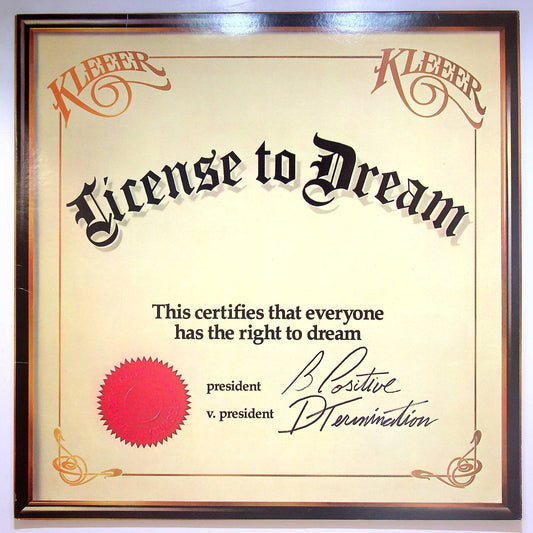 EBOND Kleeer - License To Dream Vinile V067058