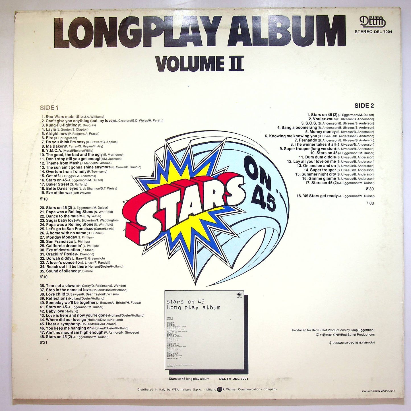 EBOND Stars On 45 - Longplay Album (Volume II) Vinile V067066