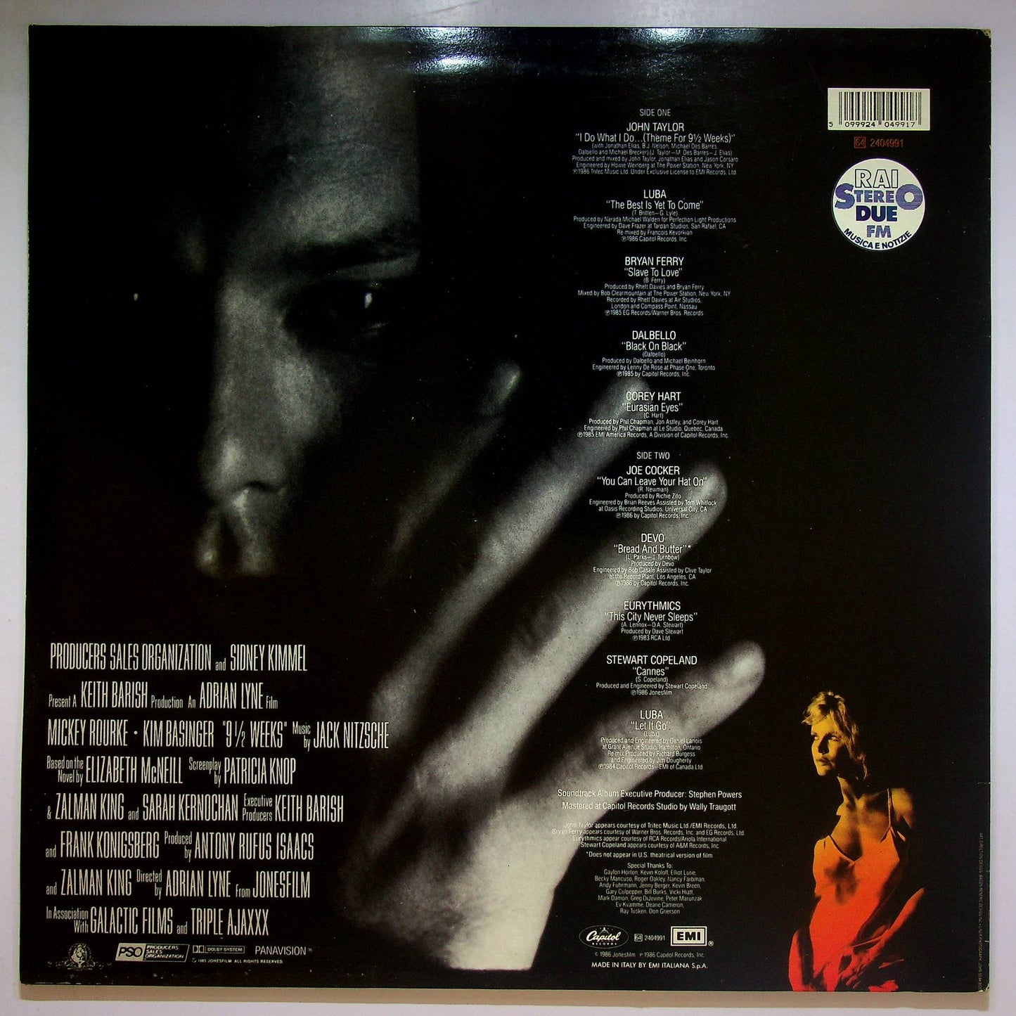 EBOND Various - 9½ Weeks - Original Motion Picture Soundtrack Vinile V067068
