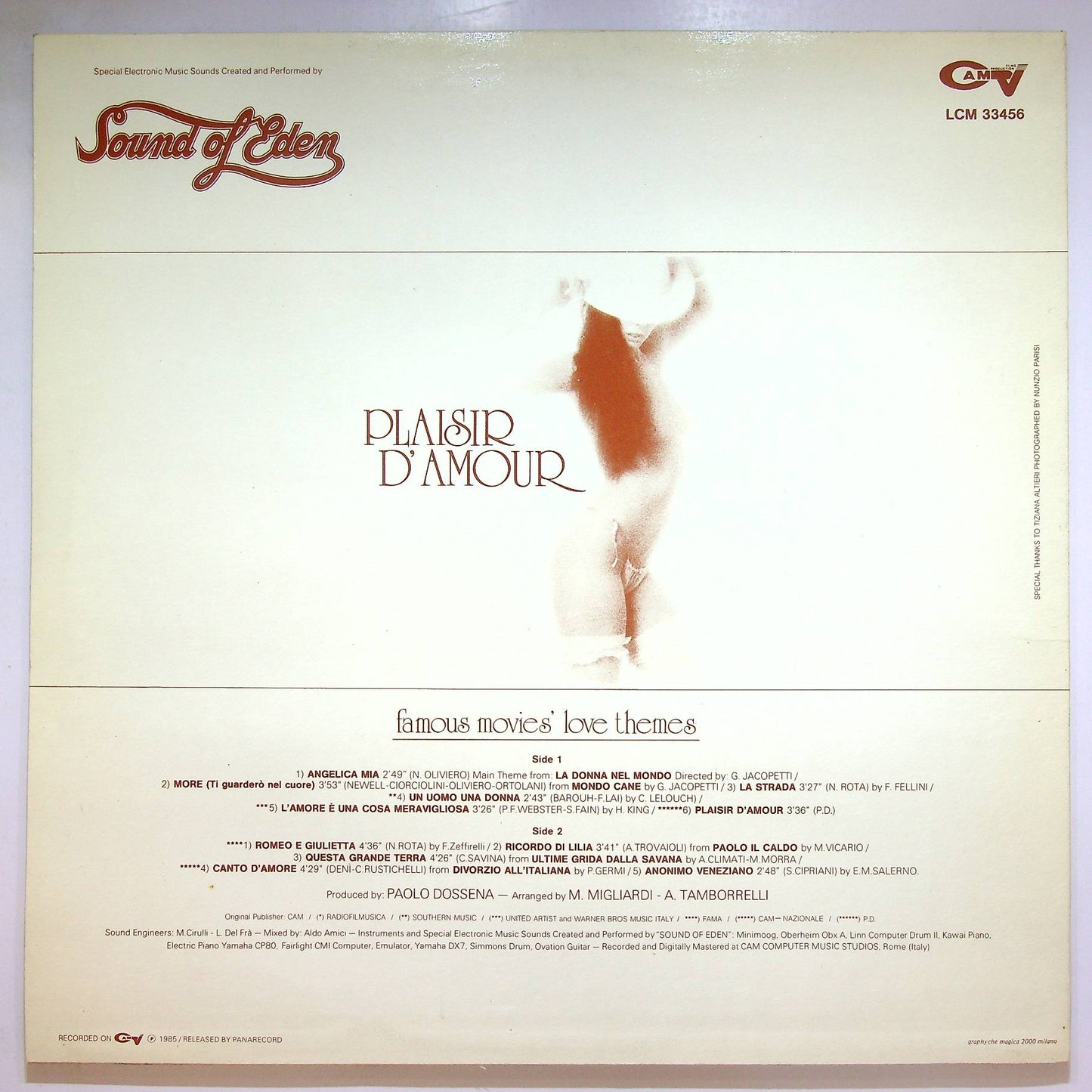 EBOND Sound Of Eden - Plaisir D'Amour Vinile V067070