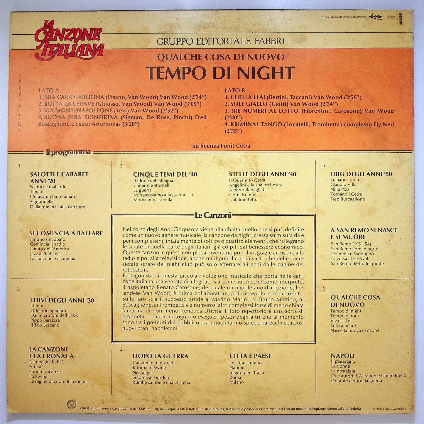 EBOND Various - Tempo Di Night Vinile V067093