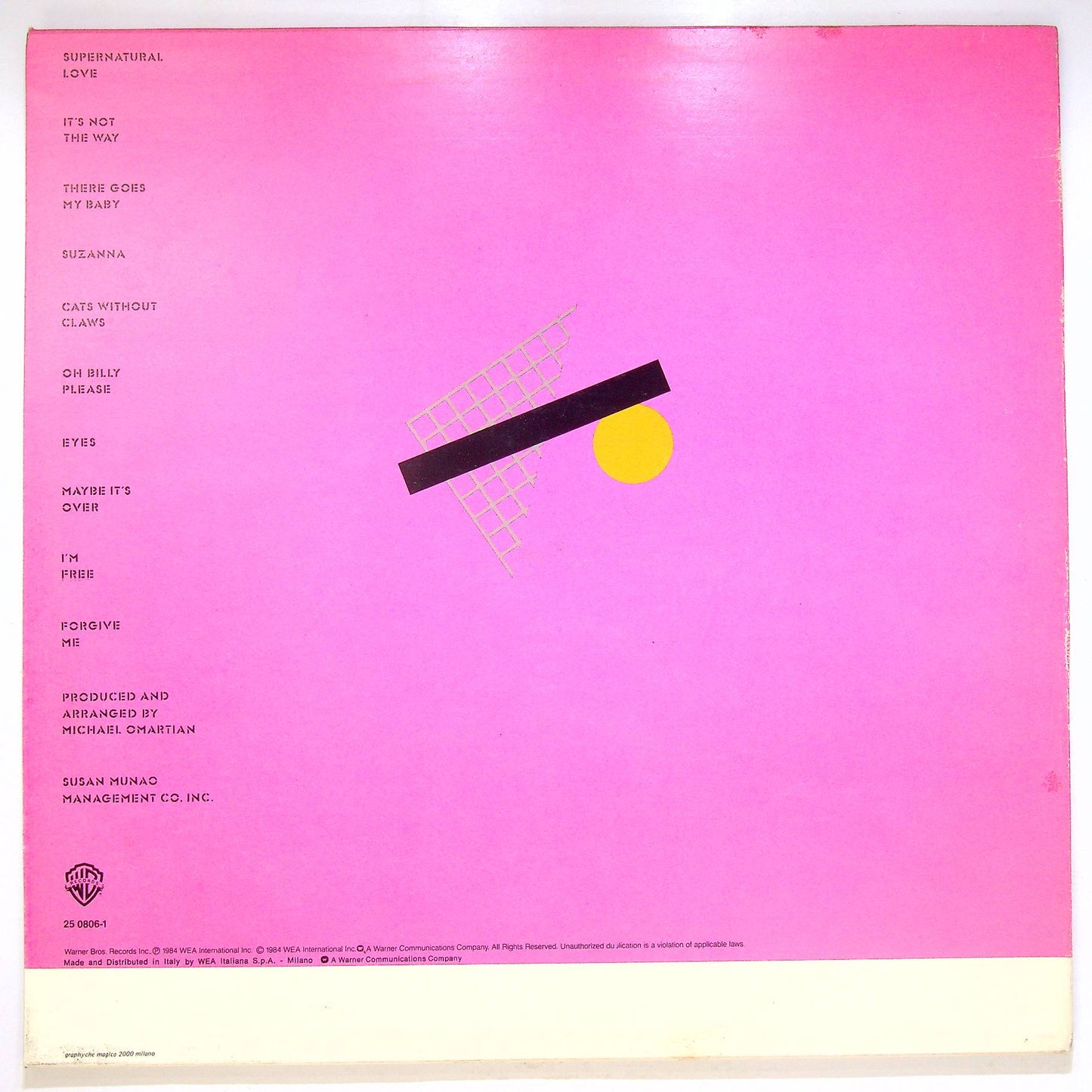 EBOND Donna Summer - Cats Without Claws Vinile V067103