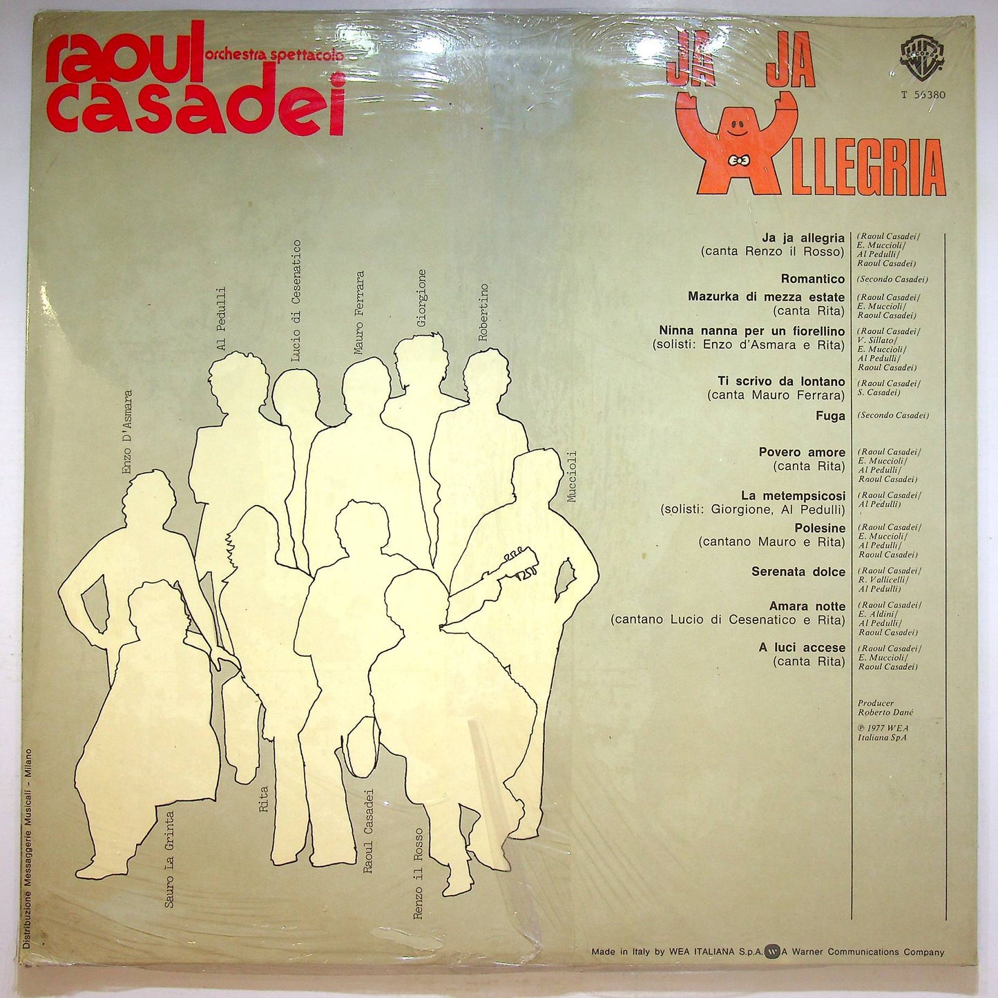 EBOND Orchestra Spettacolo Raoul Casadei - Ja Ja Allegria Vinile V067123