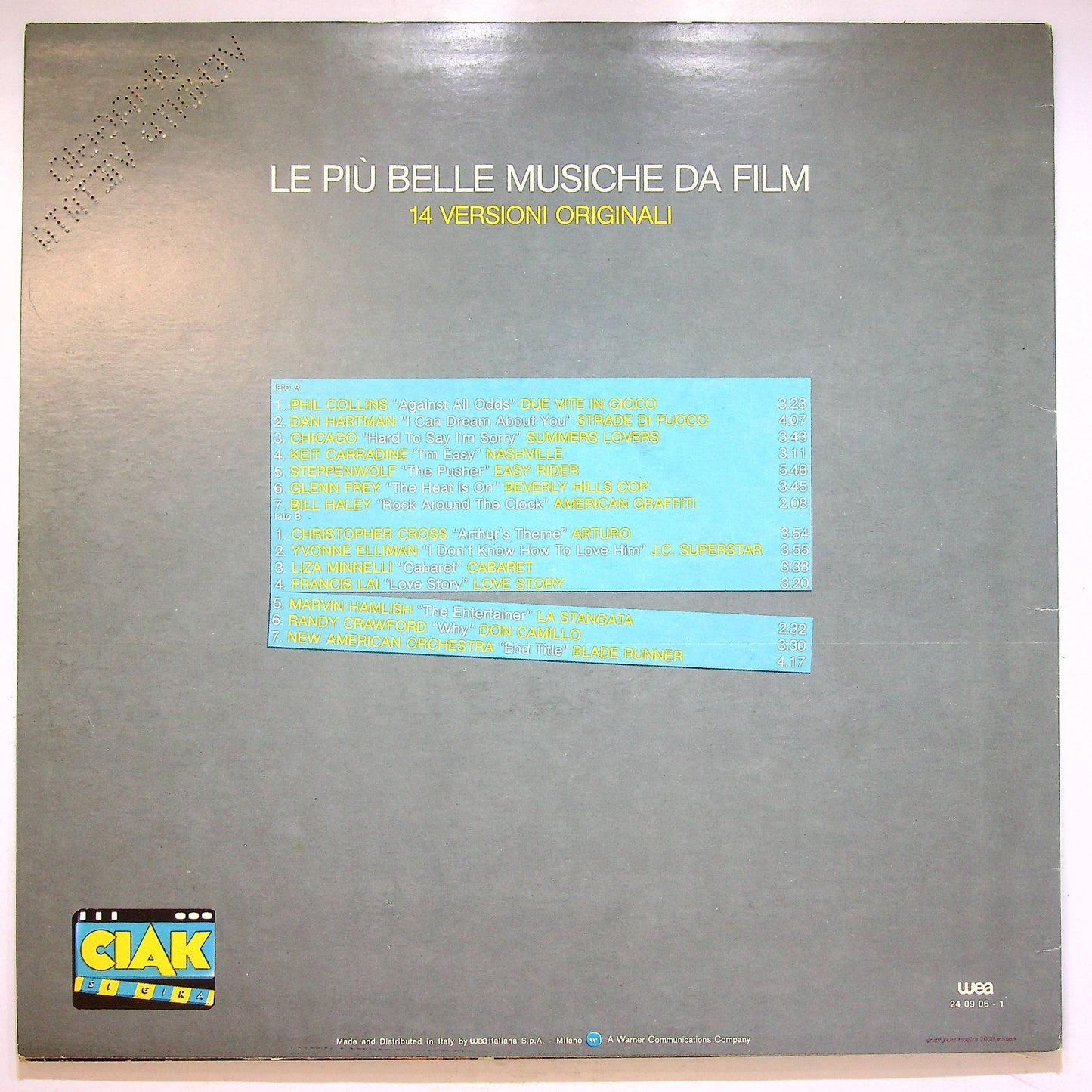 EBOND Various - Ciak / Le Piu Belle Musiche Da Film Vinile V067133