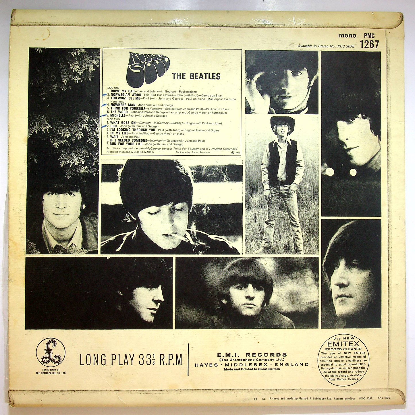 EBOND The Beatles - Rubber Soul - PMC 1267 Vinile V068030