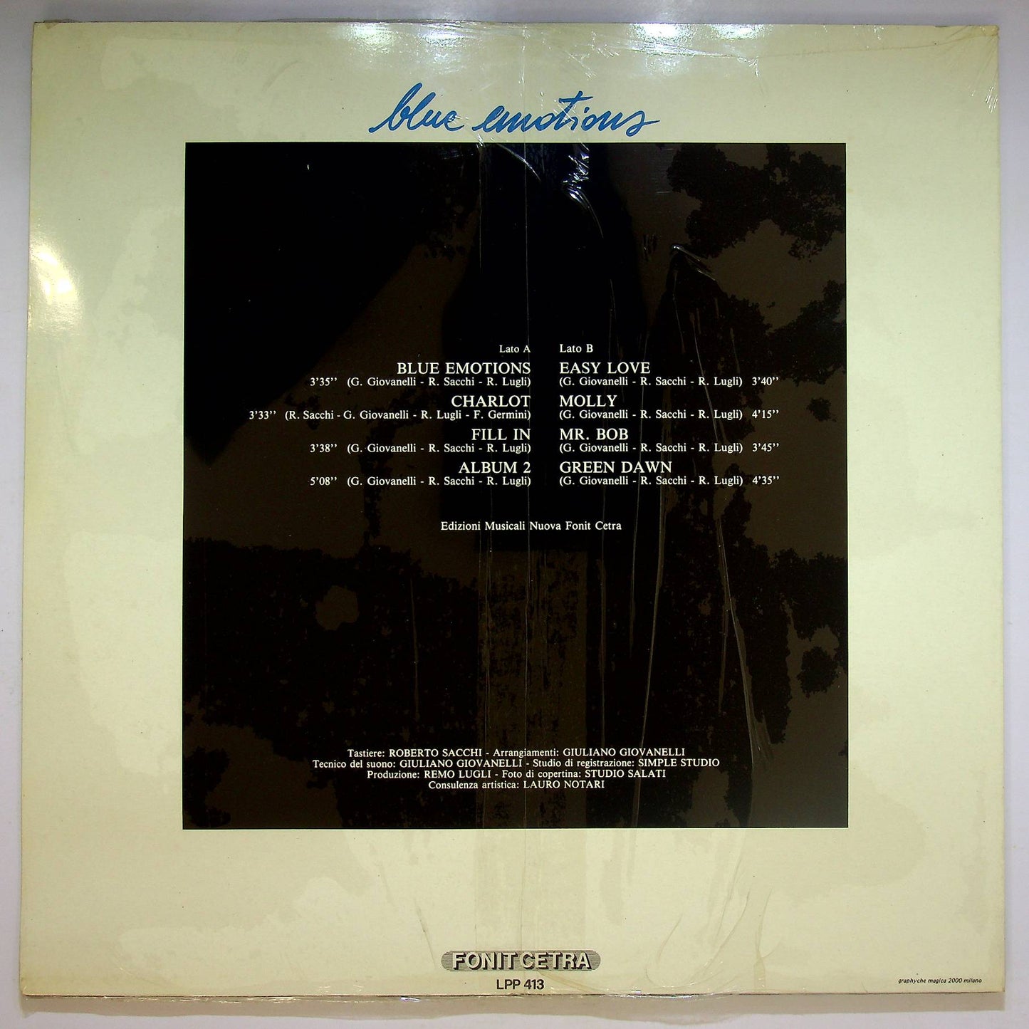 EBOND Roberto Sacchi - Blue Emotions Vinile V068063
