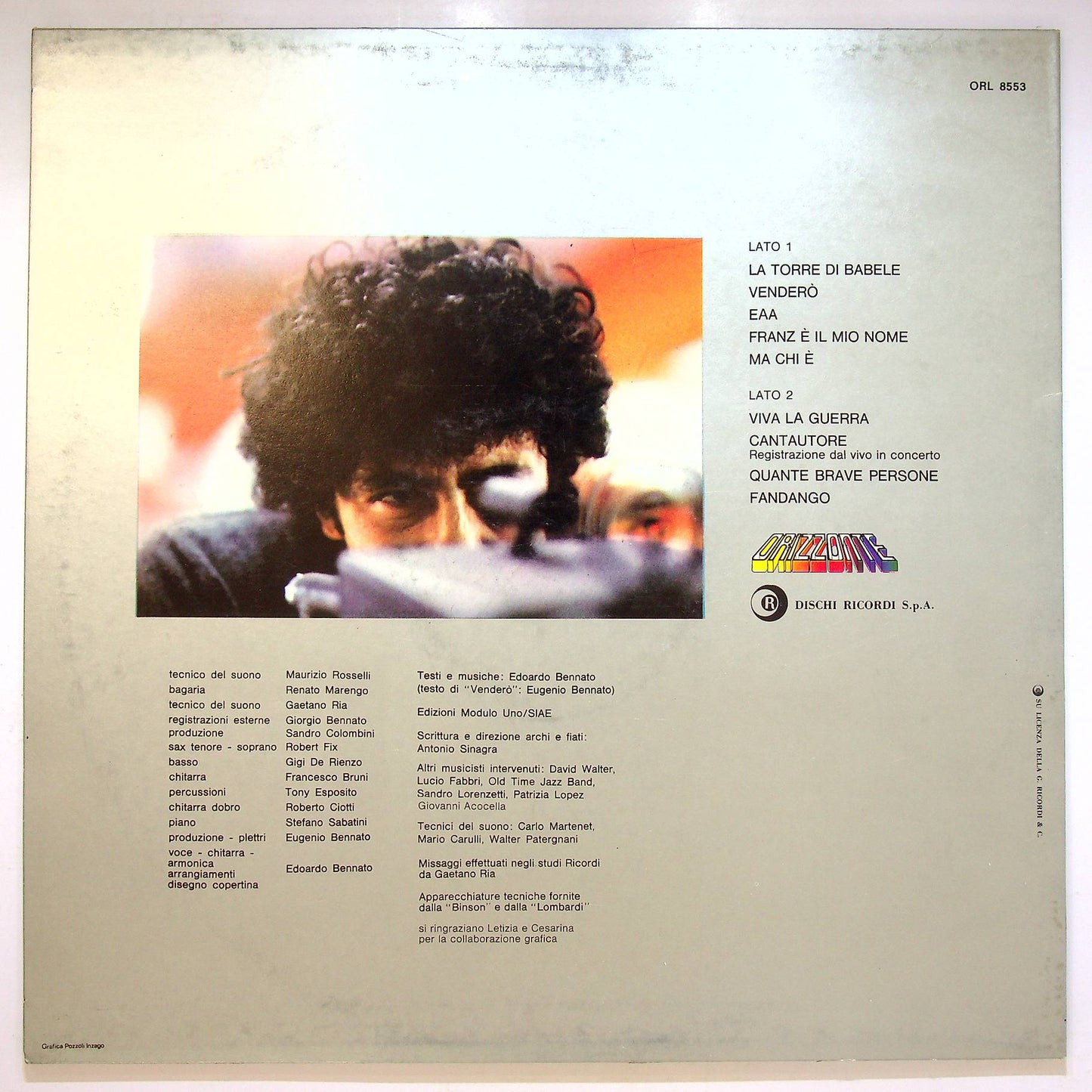 EBOND Edoardo Bennato - La Torre Di Babele Vinile V068067
