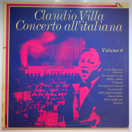 EBOND Claudio Villa - Concerto All'Italiana Vol 6 Vinile V068073