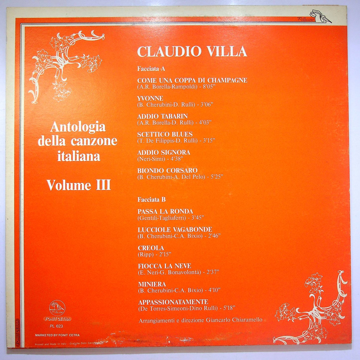 EBOND Claudio Villa - Antologia Della Canzone Italiana Vol III Vinile V068075