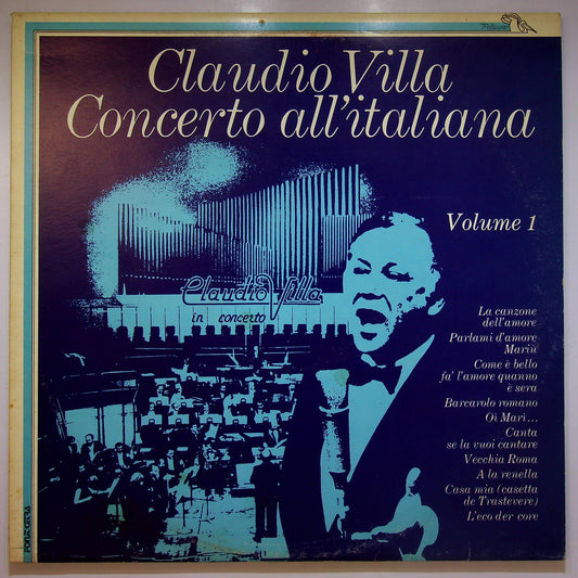 EBOND Claudio Villa - Concerto All'Italiana Vol 1 Vinile V068076
