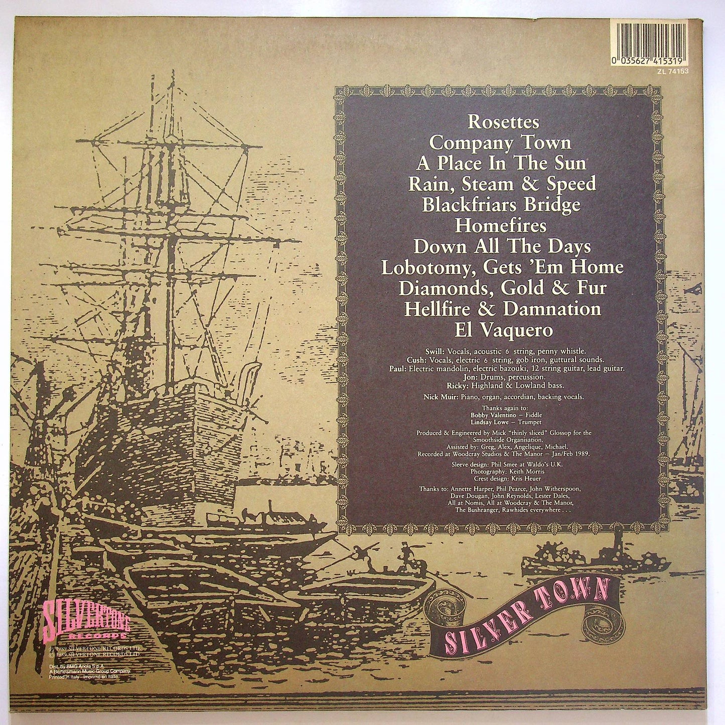 EBOND The Men They Couldn't Hang - Silver Town Vinile V068104