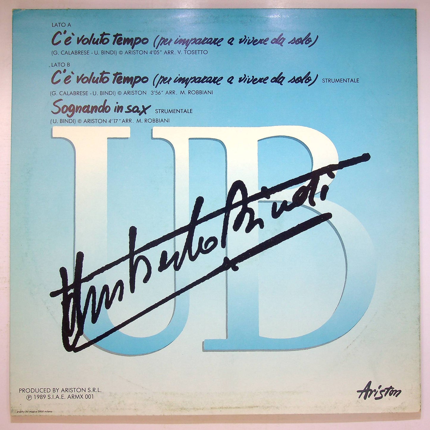 EBOND Umberto Bindi - C'E Voluto Tempo Vinile V068111