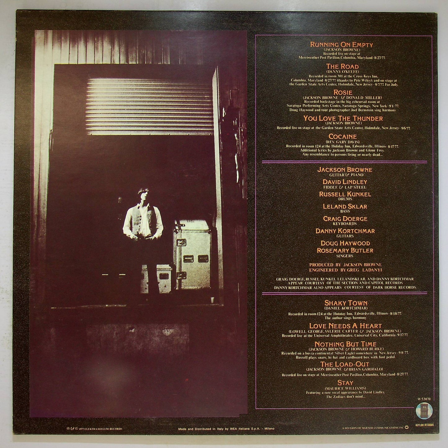 EBOND Jackson Browne - Running On Empty Vinile V068125