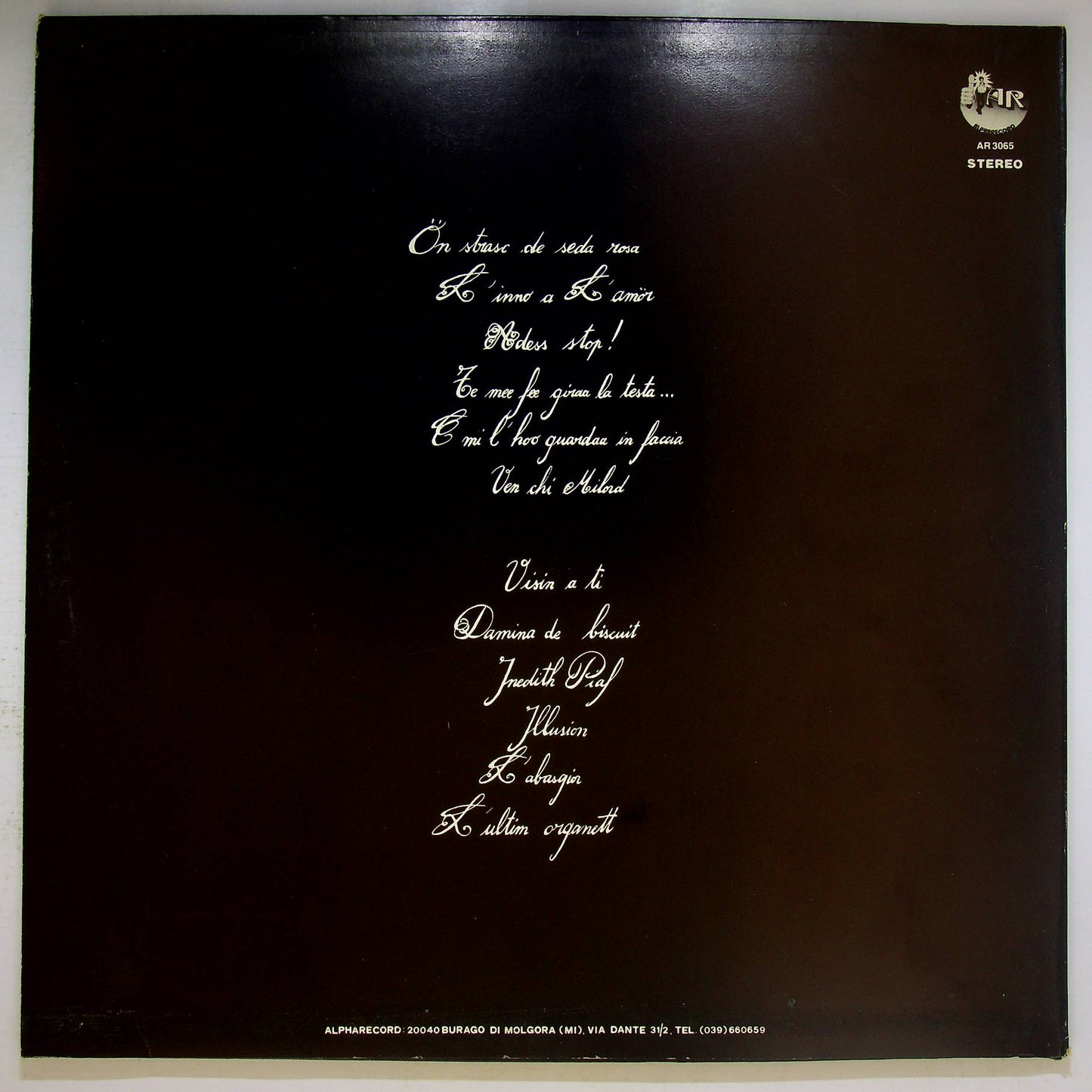 EBOND Chiara - Inedith Piaf Vinile V068127
