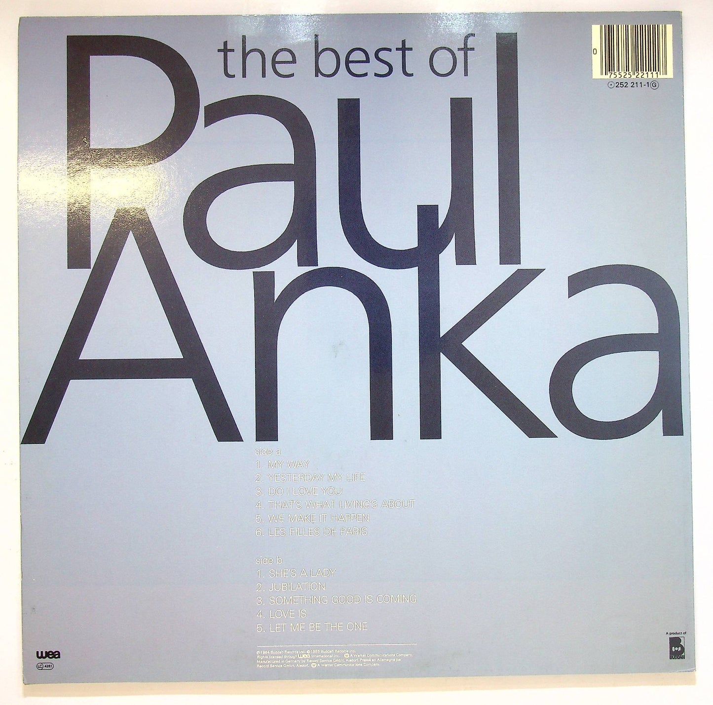 EBOND Paul Anka - The Best Of Paul Anka Vinile V068145