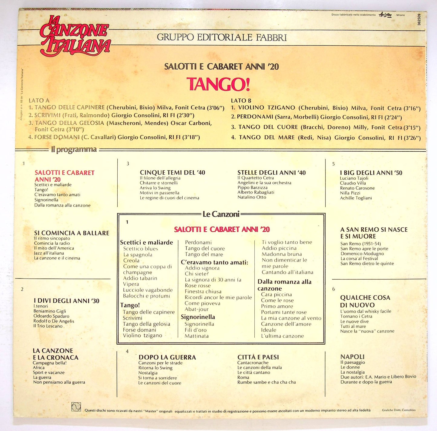 EBOND Various - Tango ! Vinile V069019