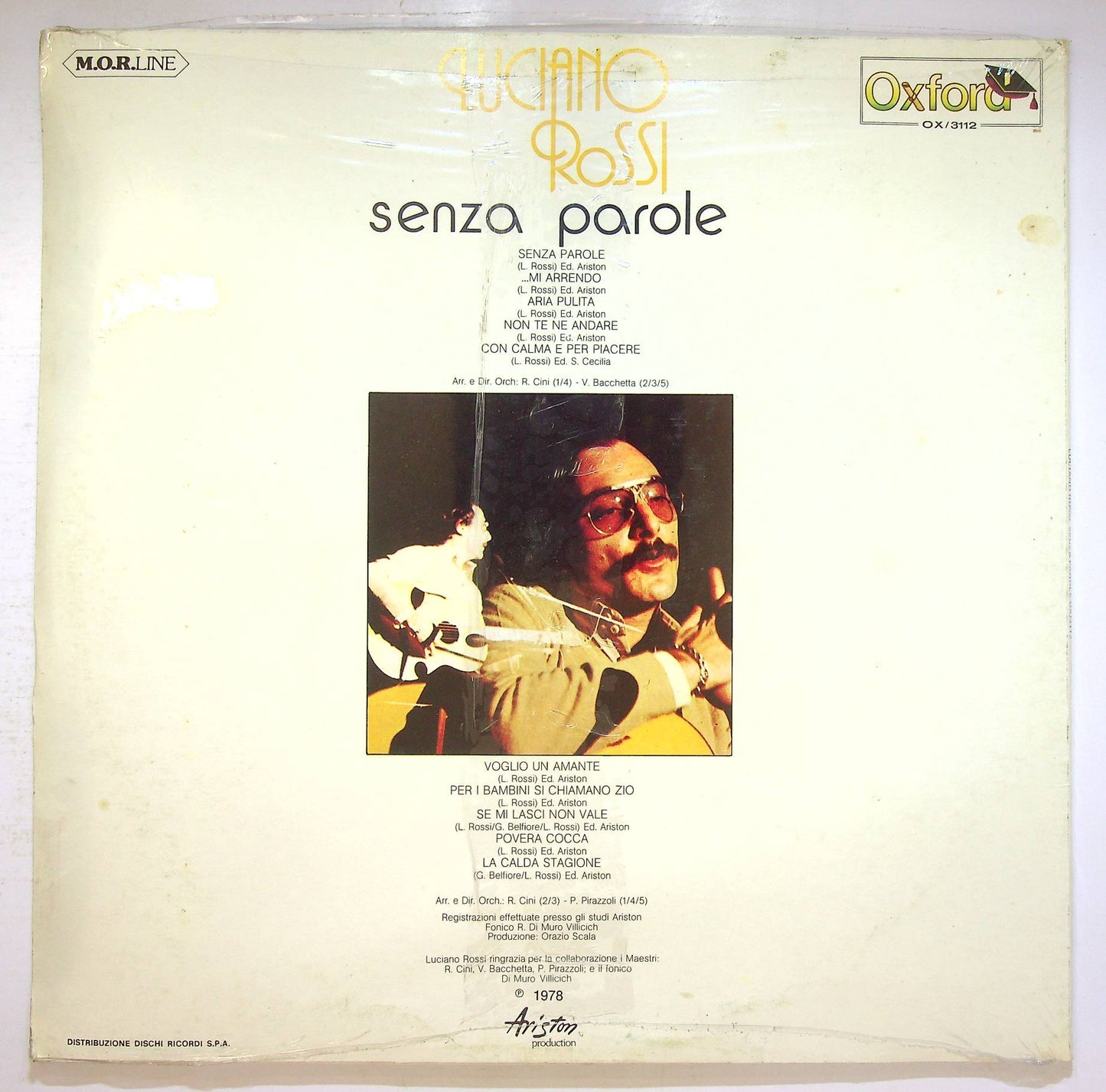 EBOND Luciano Rossi - Senza Parole / Se Mi Lasci Non ValeOxford Vinile V069032