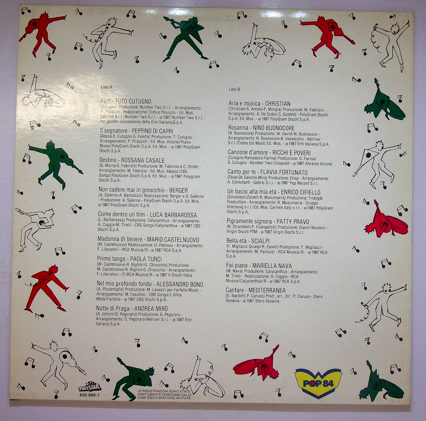 EBOND Various - Sanremo '87- Il Meglio Del Festival Vinile V069040