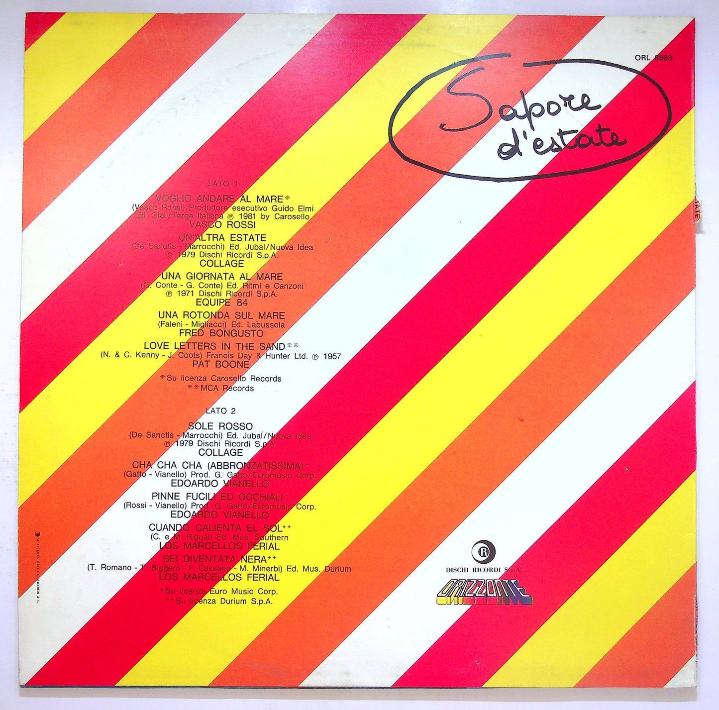 EBOND Various - Sapore D'Estate Vinile V069041