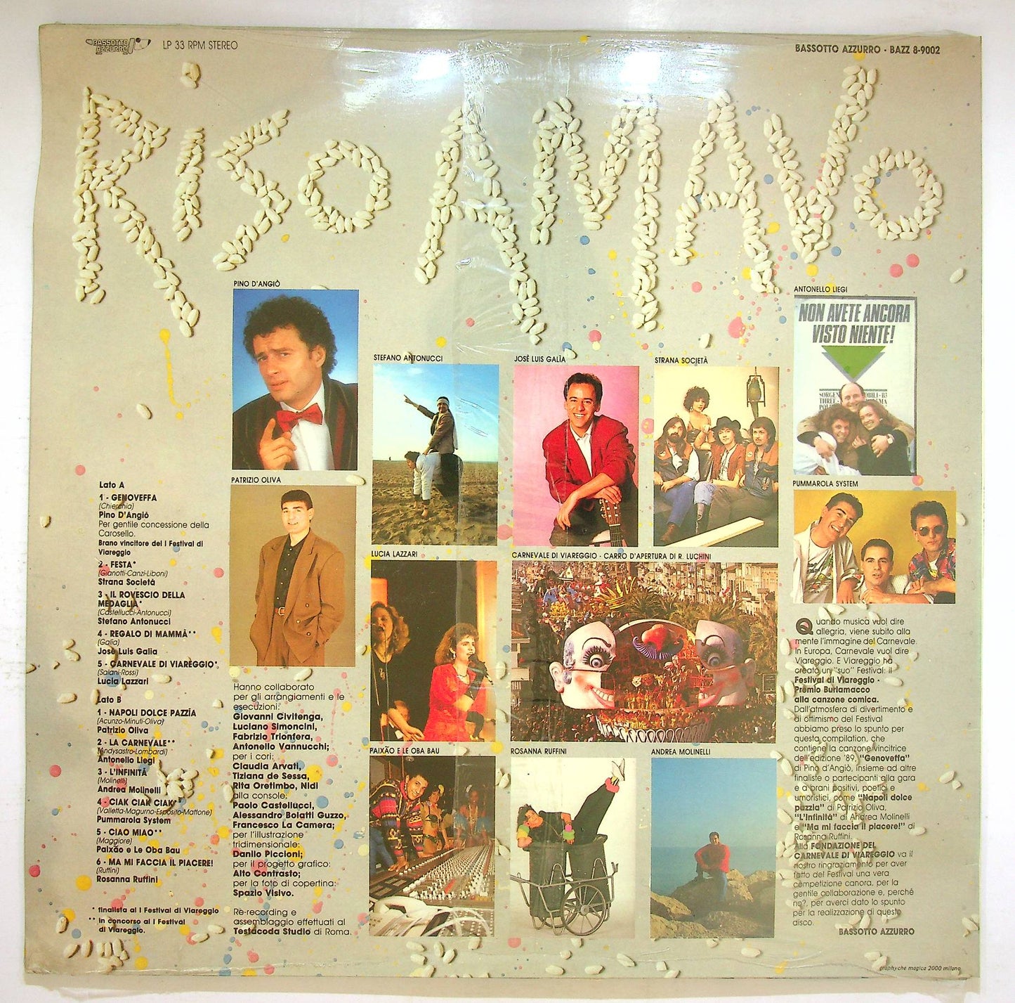 EBOND Various - Riso Amavo Vinile V069076