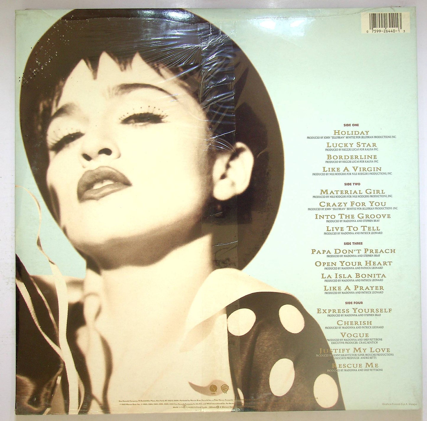 EBOND Madonna - The Immaculate Collection Vinile V069085