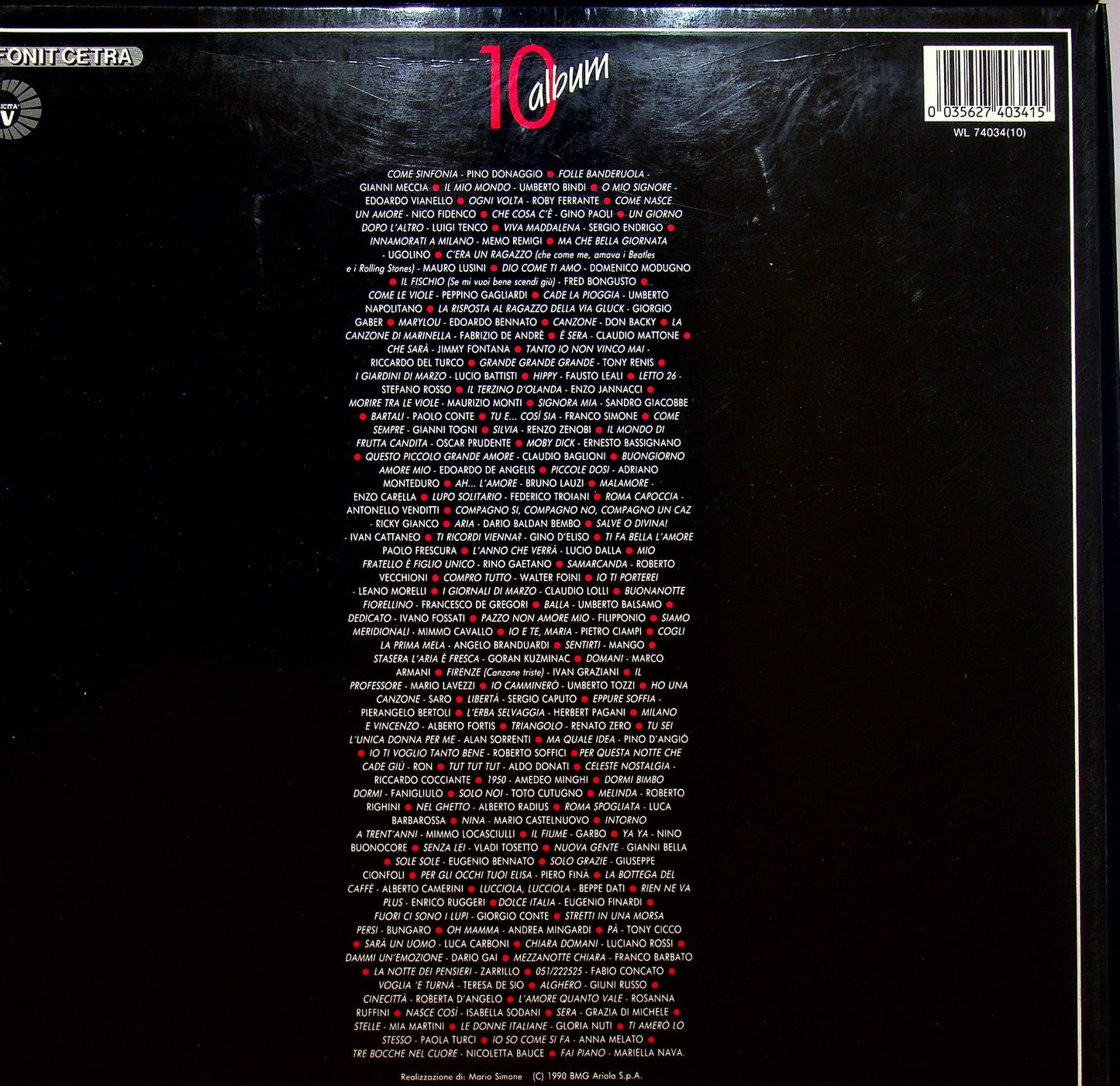 EBOND Various - I Cantautori Vinile V070005