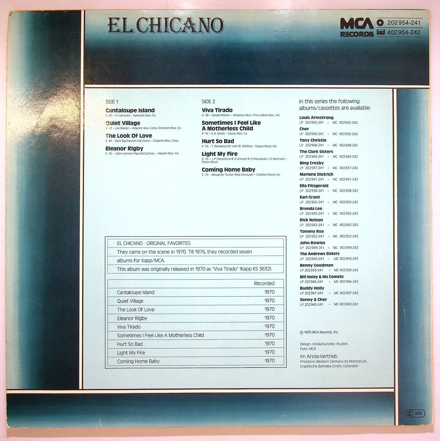 EBOND El Chicano - Original Favorites Vinile V070028