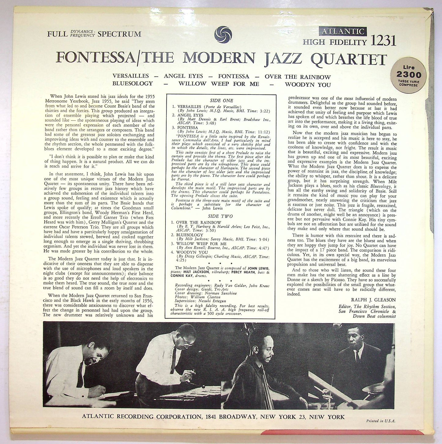 EBOND The Modern Jazz Quartet - Fontessa Vinile V070100