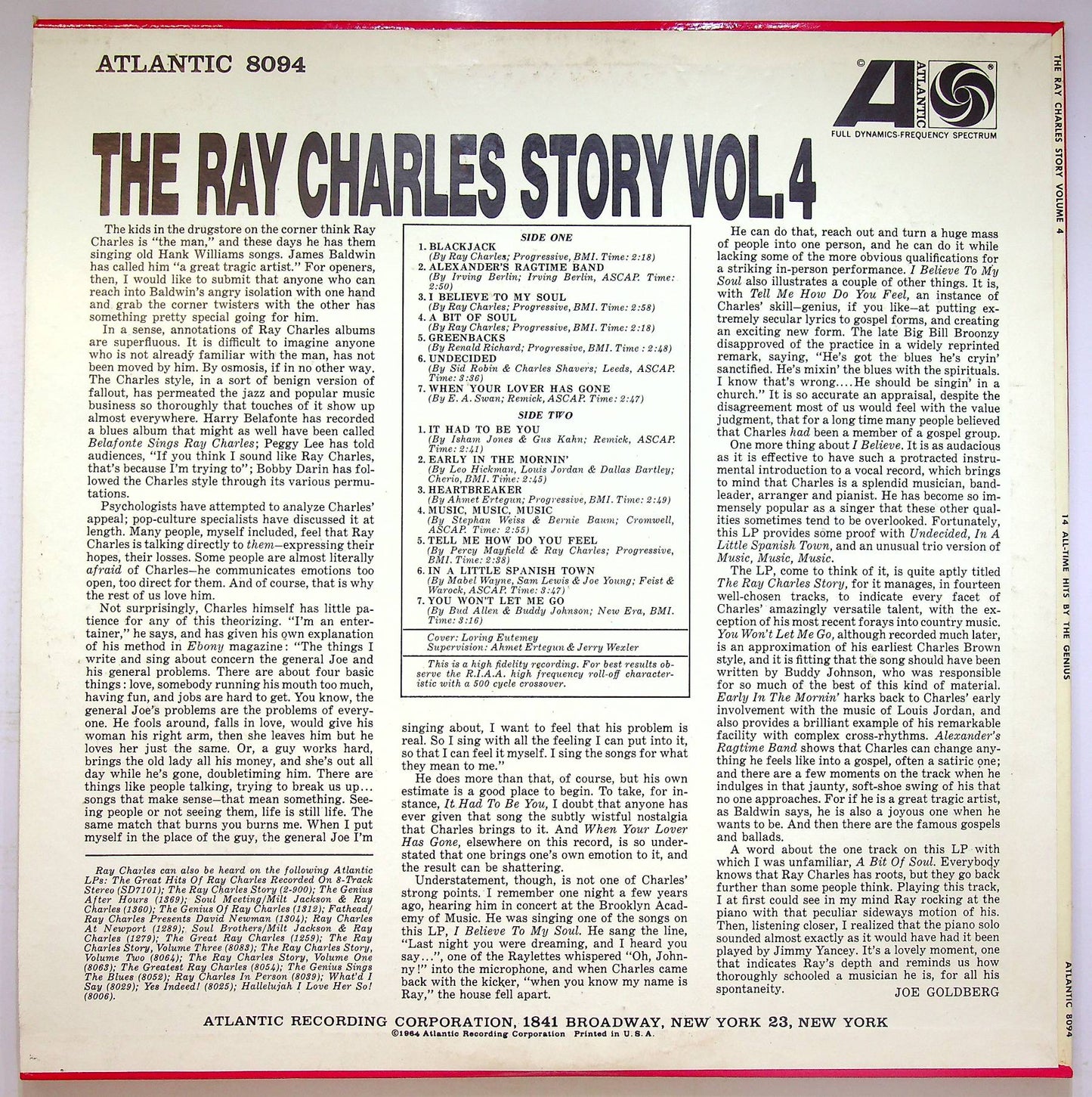 EBOND Ray Charles - The Ray Charles Story Volume 4 Vinile V071014