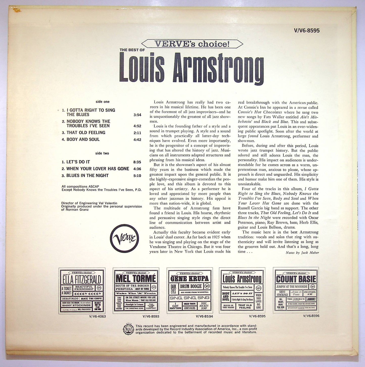 EBOND Louis Armstrong - The Best Of Louis Armstrong Vinile V071028