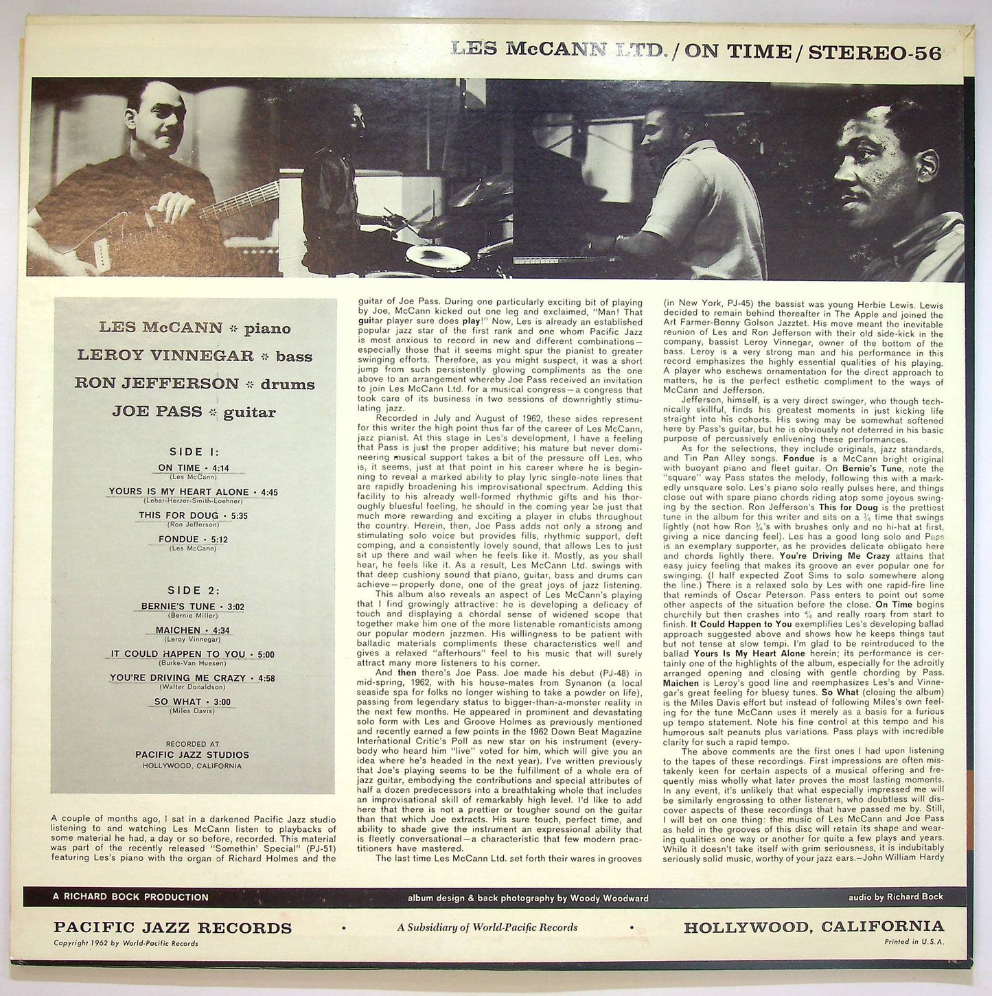 EBOND Les McCann Ltd. - On Time Vinile V071032
