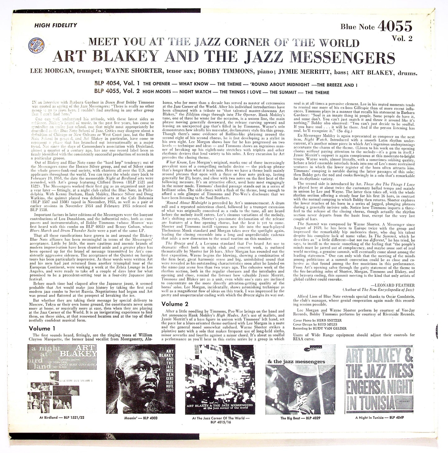 EBOND Art Blakey - Meet You At The Jazz Corner Of The World (Vol 2) Vinile V071077