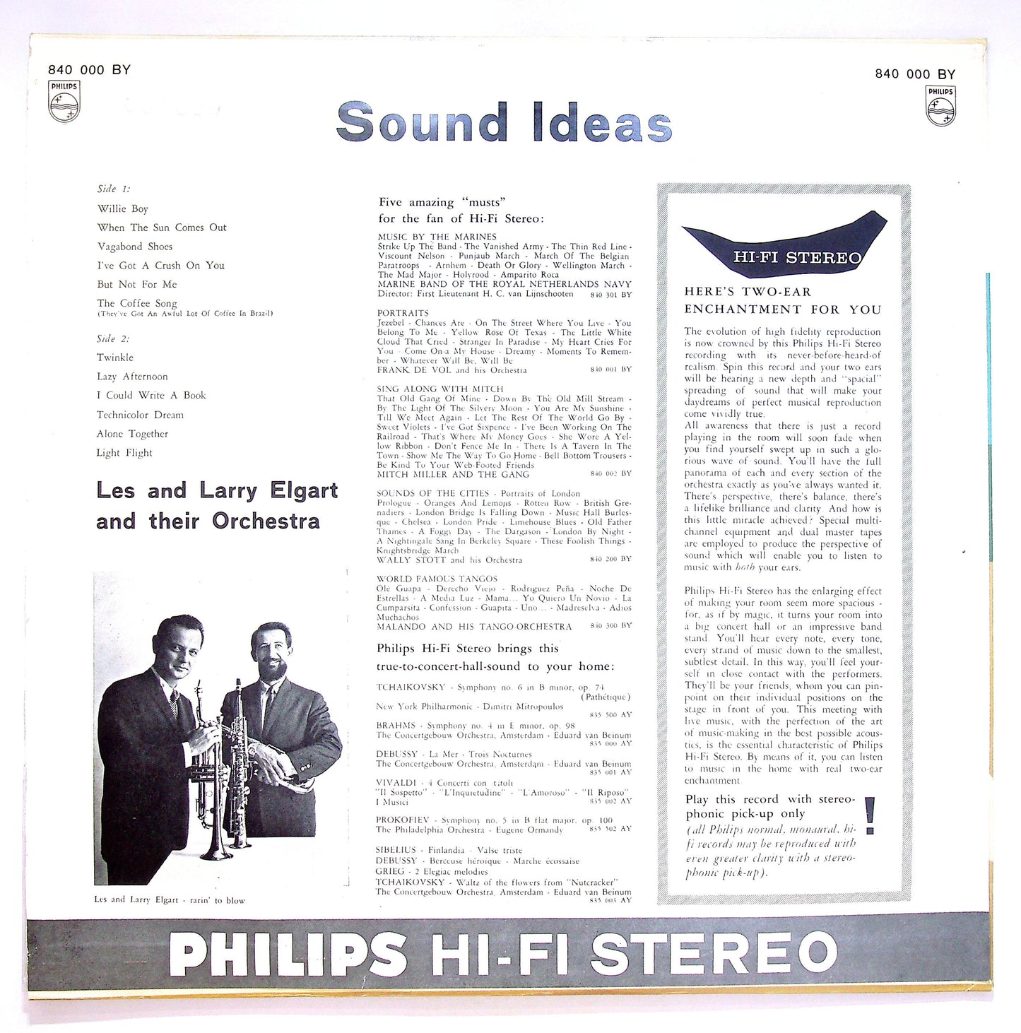 EBOND Les And Larry Elgart And Their Orchestra - Sound Ideas Vinile V071095