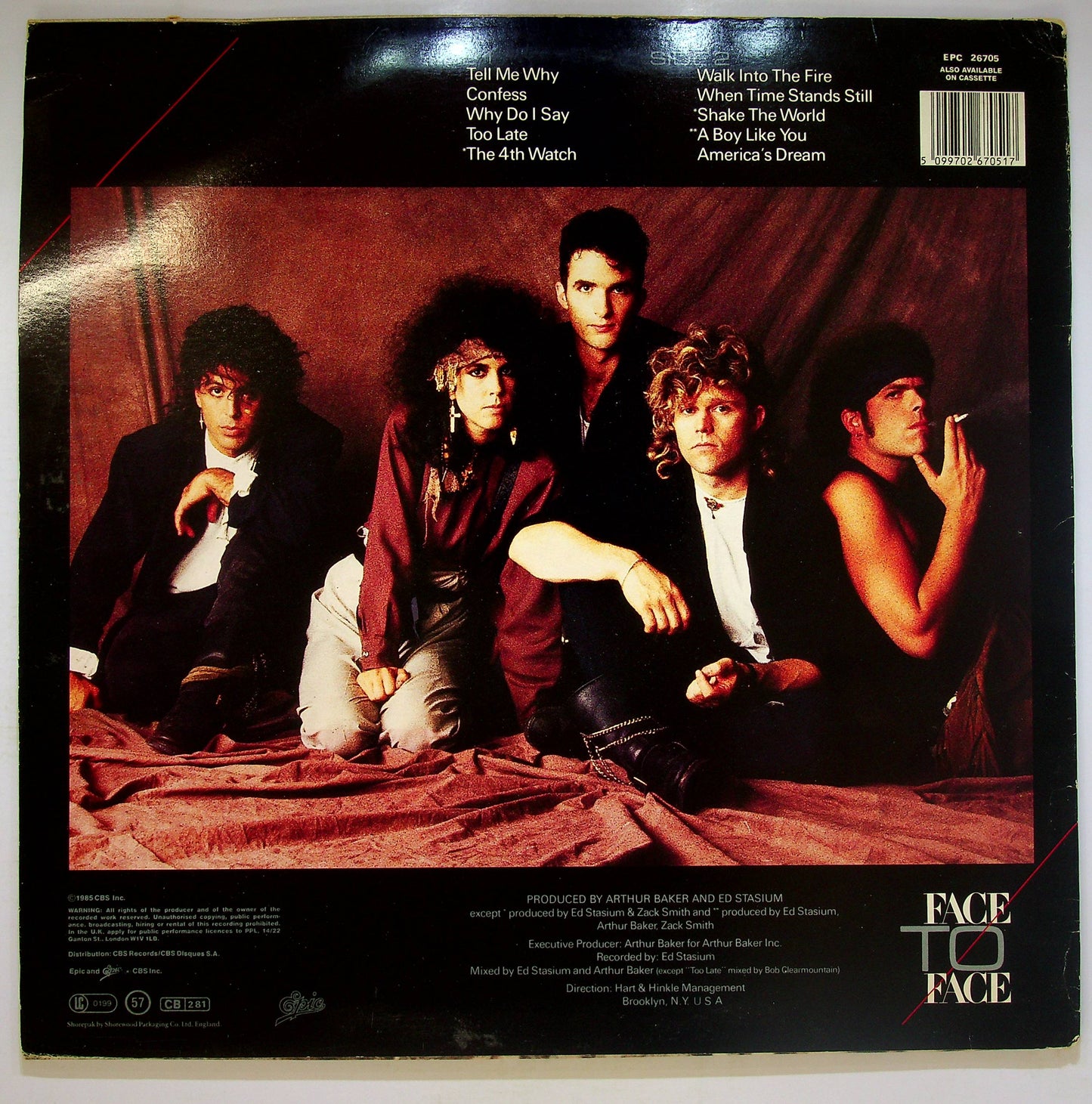 EBOND Face To Face - Confrontation Vinile V071100