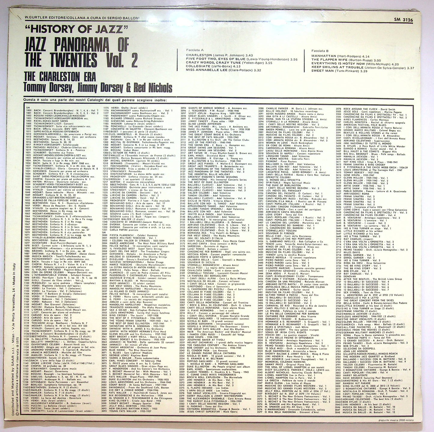 EBOND Jazz Panorama Of The Twenties Vol. 2 Vinile V071116