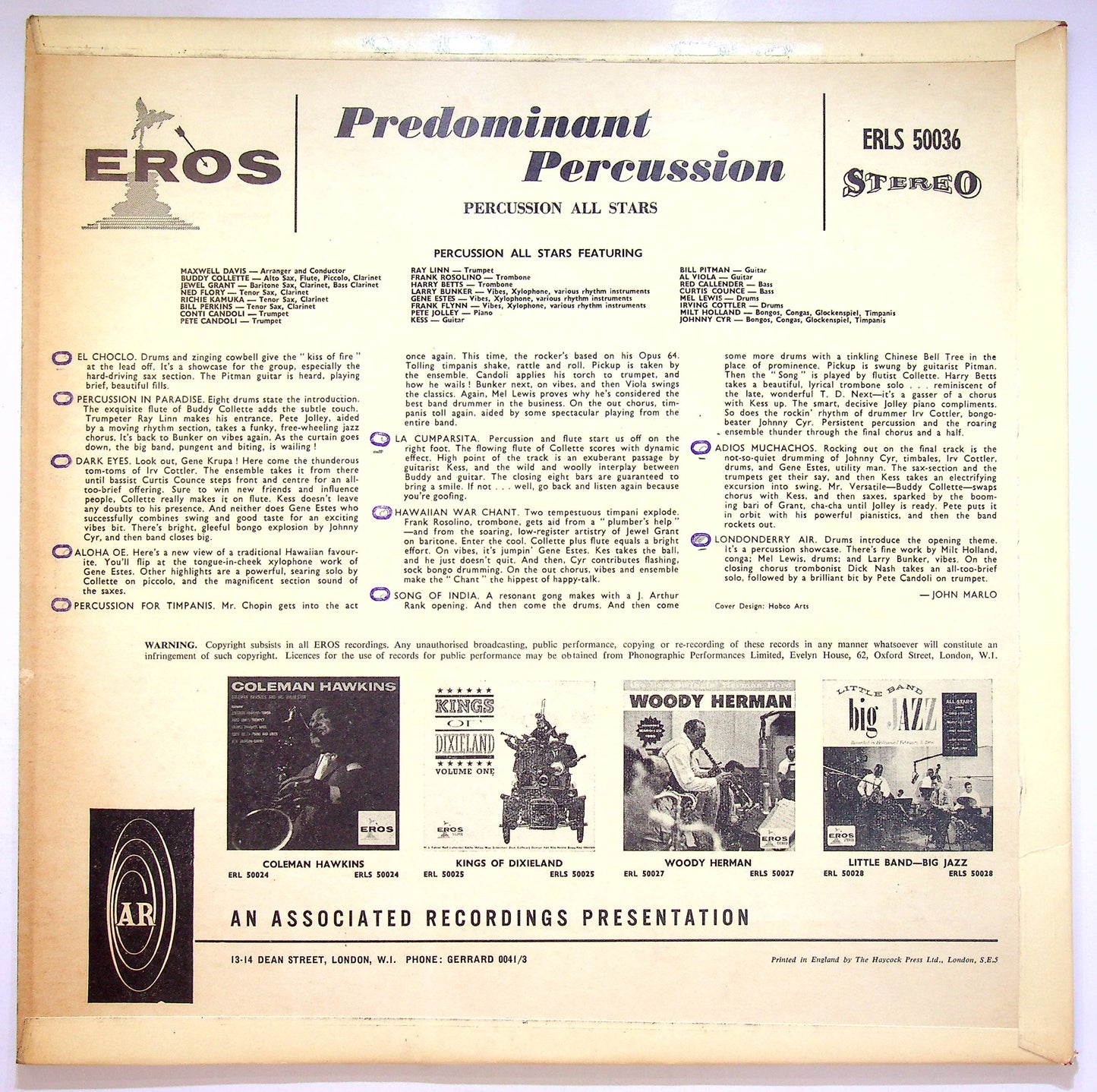 EBOND Percussion All Stars - Predominant Percussion Vinile V071118