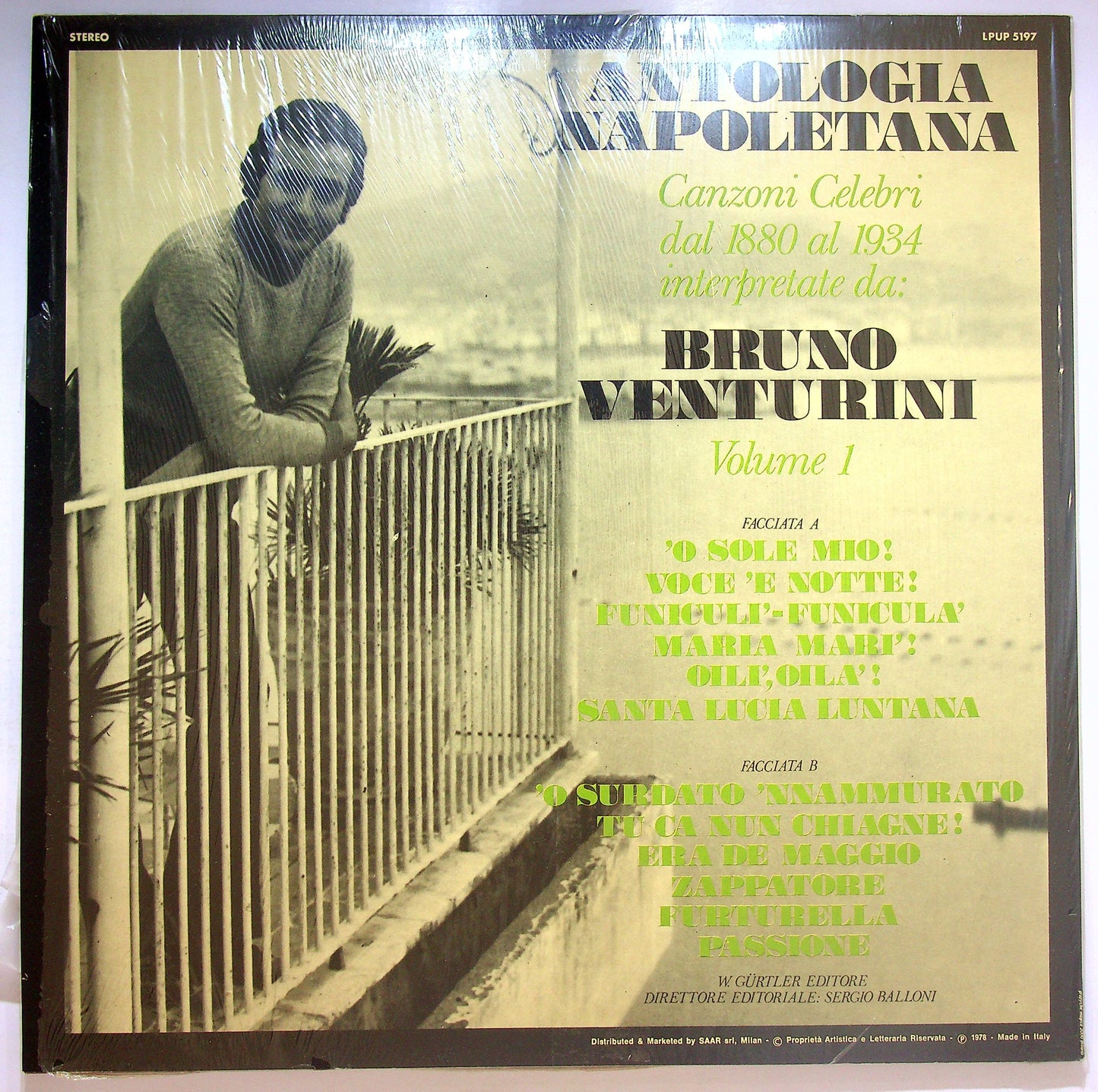EBOND Bruno Venturini - Antologia Napoletana Volume 1 Vinile V071120