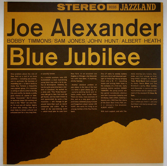 EBOND Joe Alexander - Blue Jubilee Vinile V072010