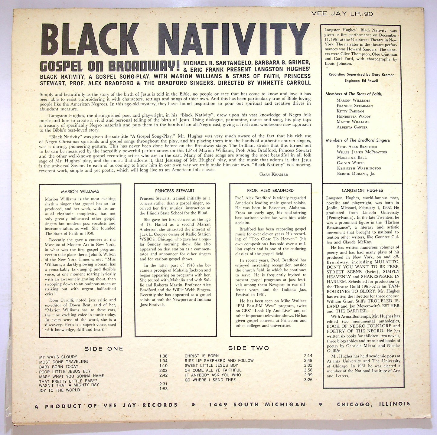 EBOND Black Nativity, Gospel On Broadway! Vinile V072039