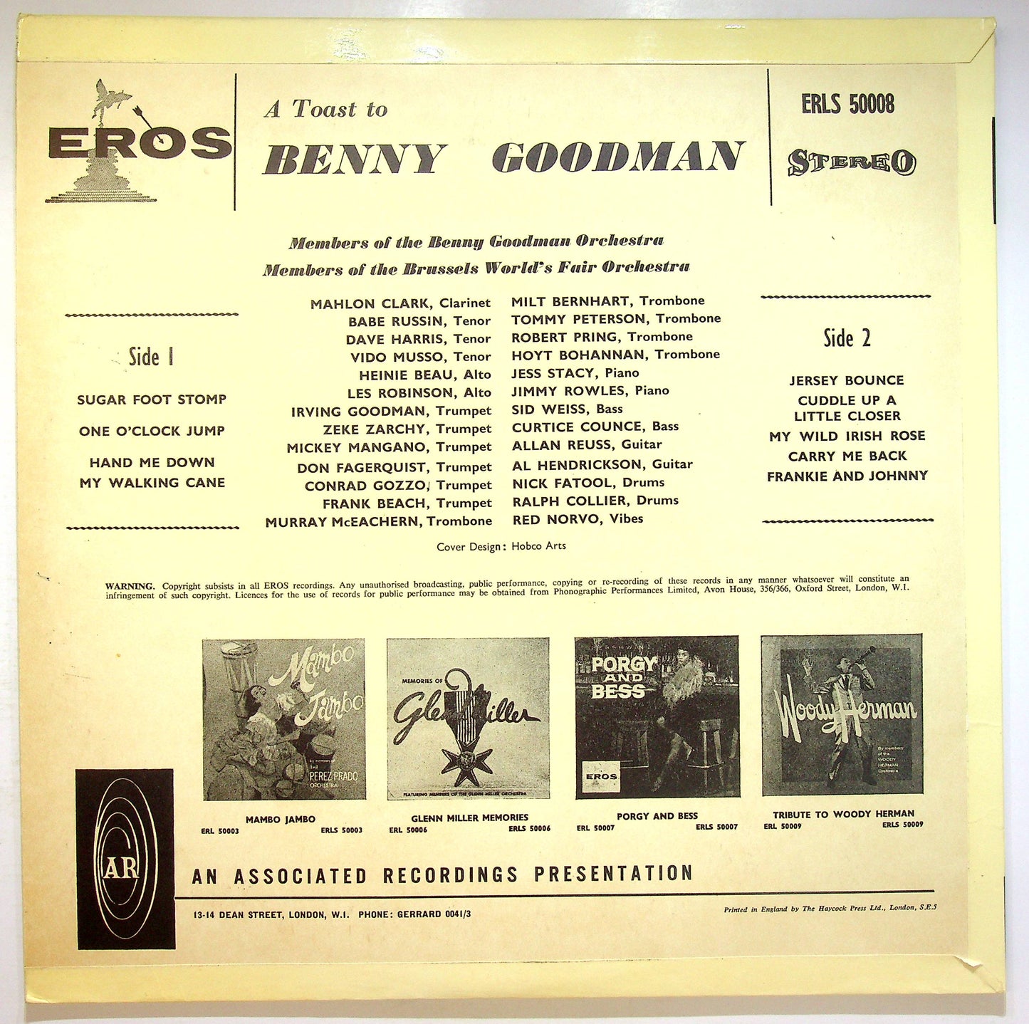 EBOND A Toast To Benny Goodman Vinile V072076