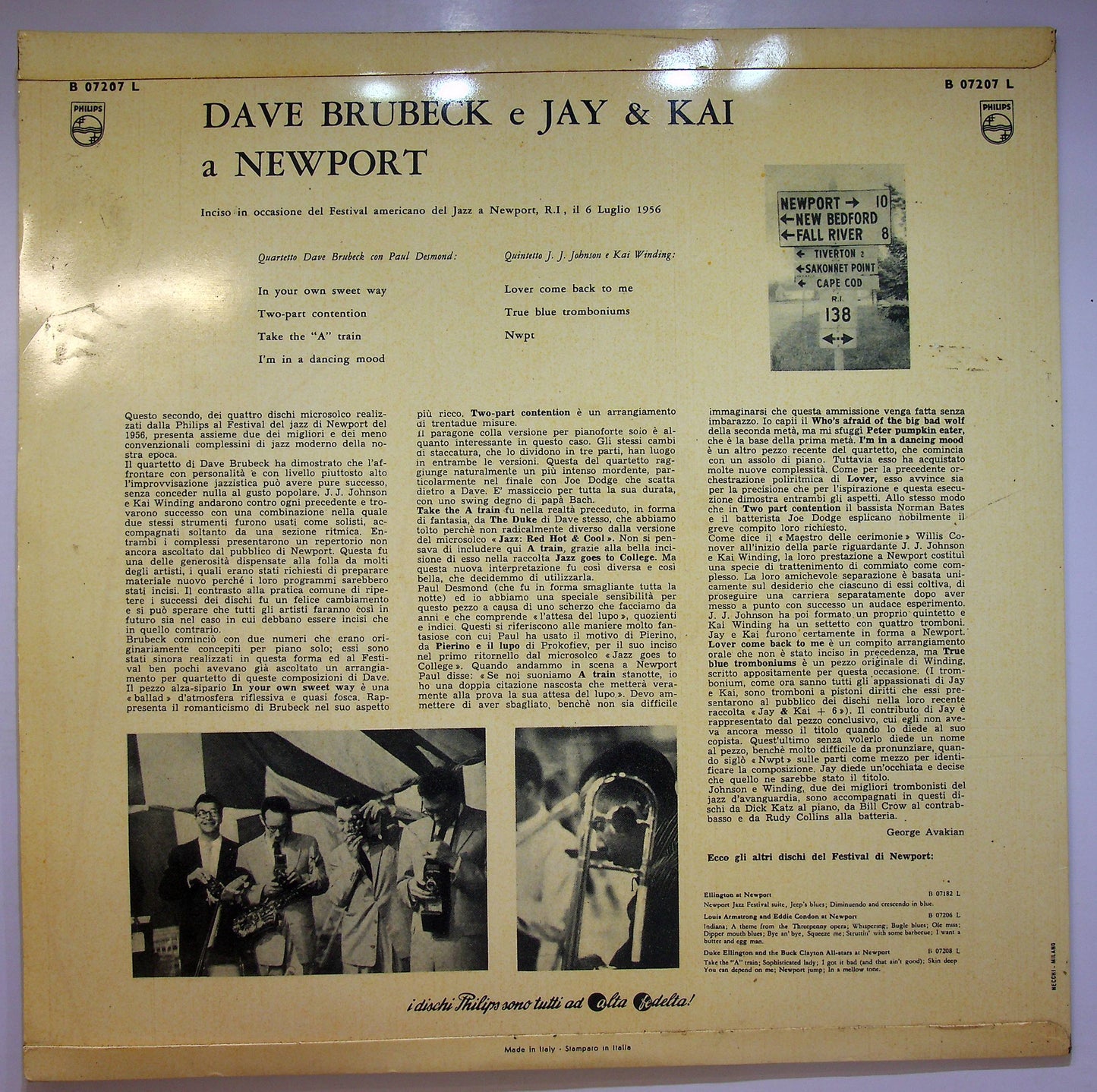 EBOND Dave Brubeck And Jay And Kai - At Newport Vinile V072110
