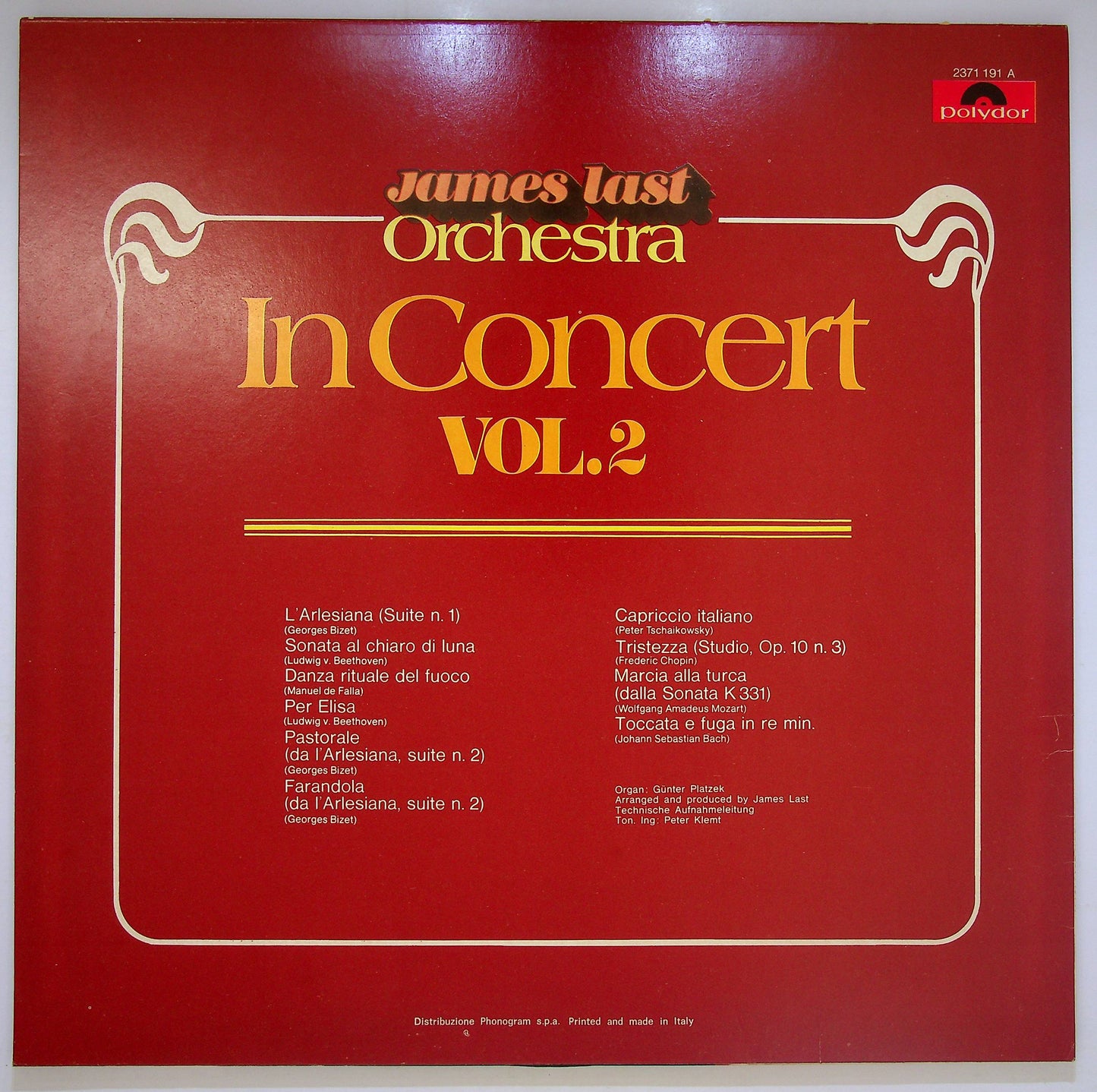 EBOND James Last Orchestra - In Concert Vol. 2 Vinile V073016