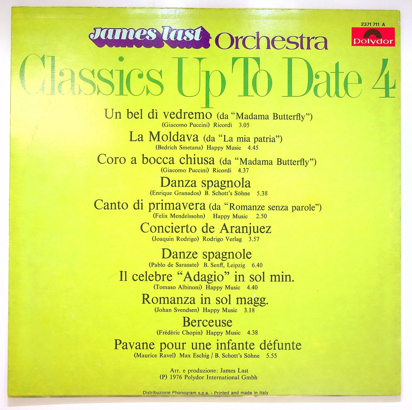 EBOND James Last Orchestra - Classics Up To Date Vol. 4 Vinile V073023