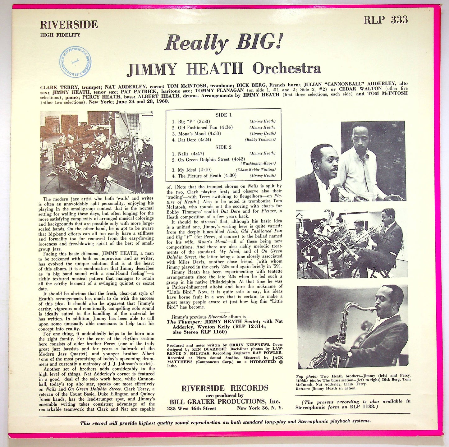 EBOND The Jimmy Heath Orchestra - Really Big! Vinile V073051